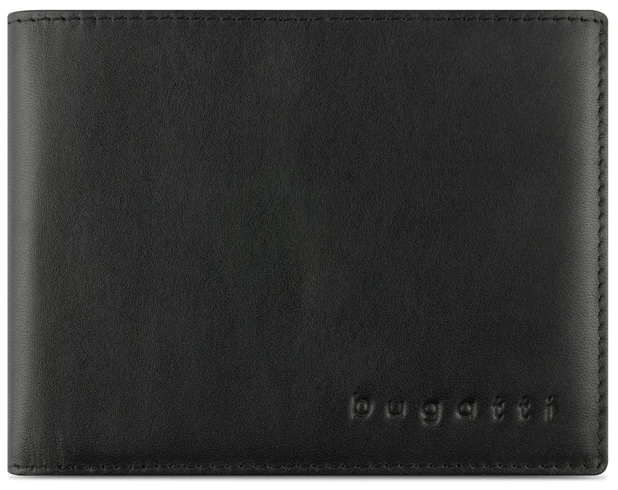 Portofel din piele Bugatti Super Slim, negru