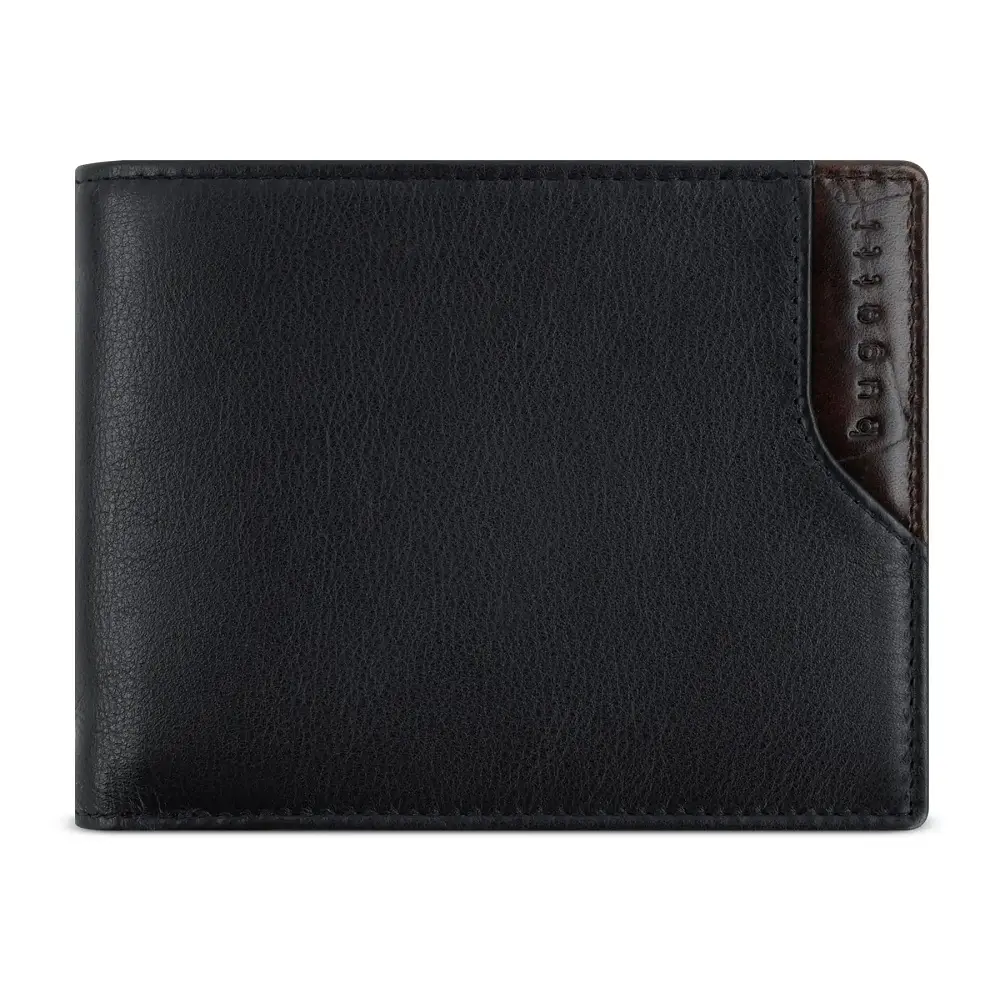 Кожен портфейл Bugatti Corso DeLuxe Wallet With Flap, черен