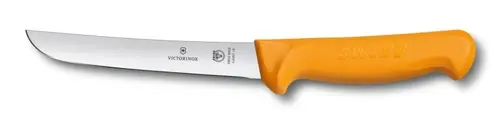 Cuțit profesional Swibo® pentru dezosat, drept, lat, cu lamă rigidă, 16 cm - 1