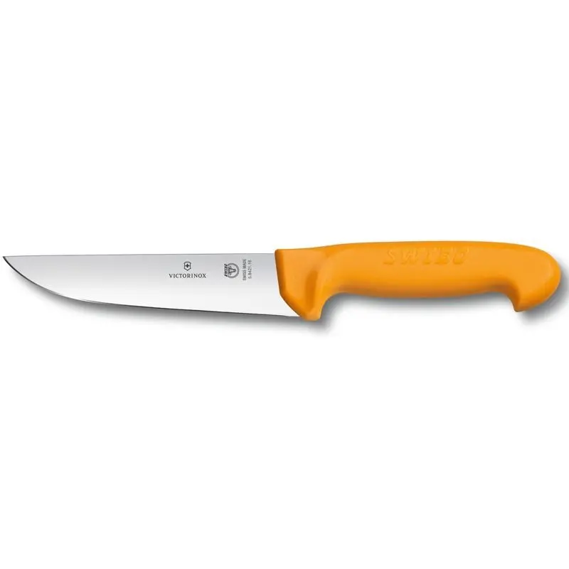 Cuțit profesional Swibo®, de măcelar, drept, lamă rigidă, 18 cm