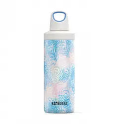 Бутилка за вода двустенна Kambukka Reno Insulated с капак 2 в 1 Twist, 500 мл, пауново перо