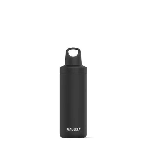 Бутилка за вода двустенна Kambukka Reno Insulated с капак 2 в 1 Twist, 500 мл, Matte Black