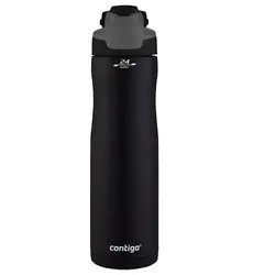 Двустенна бутилка за вода CONTIGO Chill AUTOSEAL™, 720 мл, Matte Black