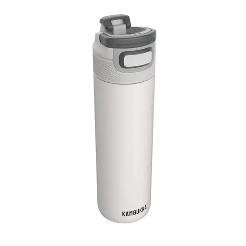 Бутилка за вода двустенна, 600мл, Kambukka Elton Insulated с капак 3 в 1 Snapclean®, Chalk White