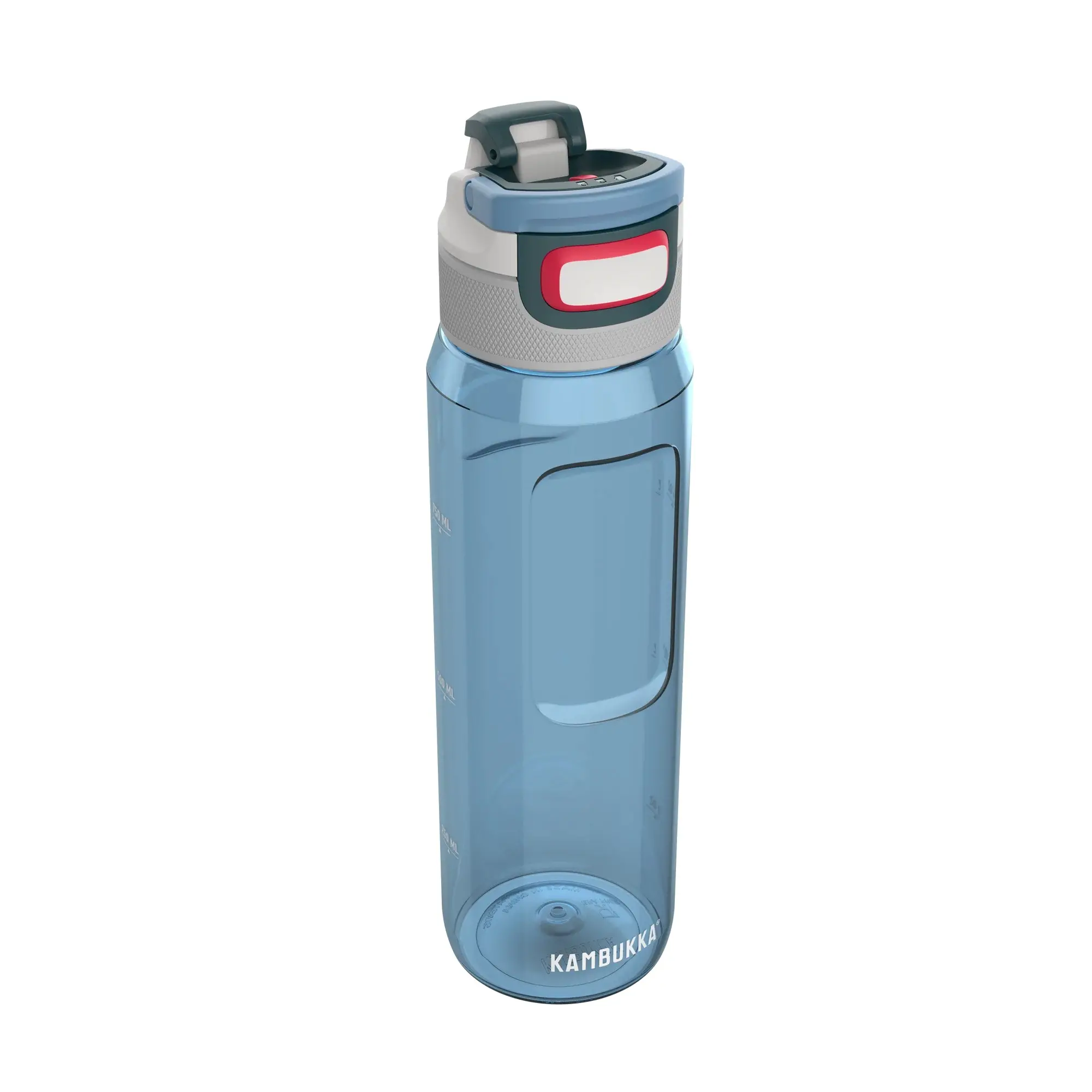 Sticlă de apă din Tritan Kambukka Elton, fără BPA, cu capac 3 în 1 Snapclean®, 1000ml, Niagara Blue