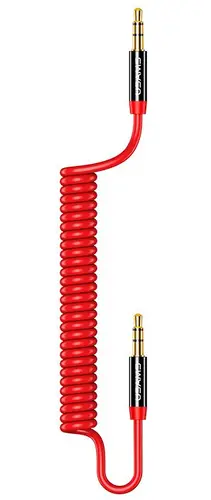Καλώδιο Usams Spring Audio Cable 1.2m, κόκκινο - 1