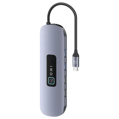 Hub Usams SJ644 PD100W 10 în 1 multifuncțional Type-C HUB - 1
