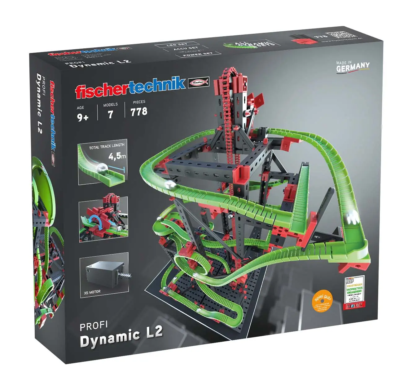Set de construcție Fischertechnik Dynamic L2 - Marble run