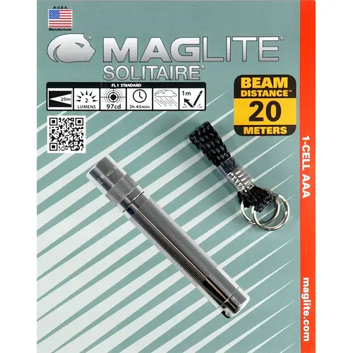 Φακός Maglite SOLITAIRE® ασημί, blister - 1