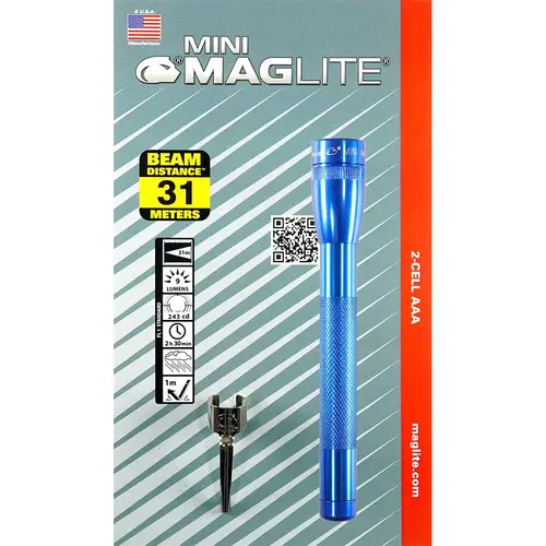 Фенер Mini MAGLITE® 2-Cell AAA син, блистер