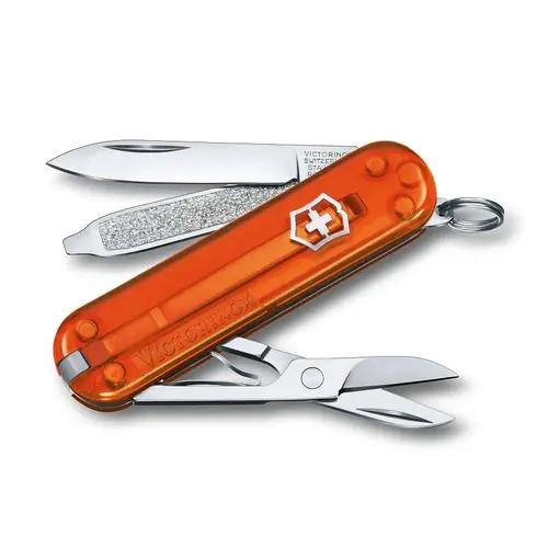 Ελβετικό σουγιάς τσέπης Victorinox Classic SD Transparent Fire Opal - 1