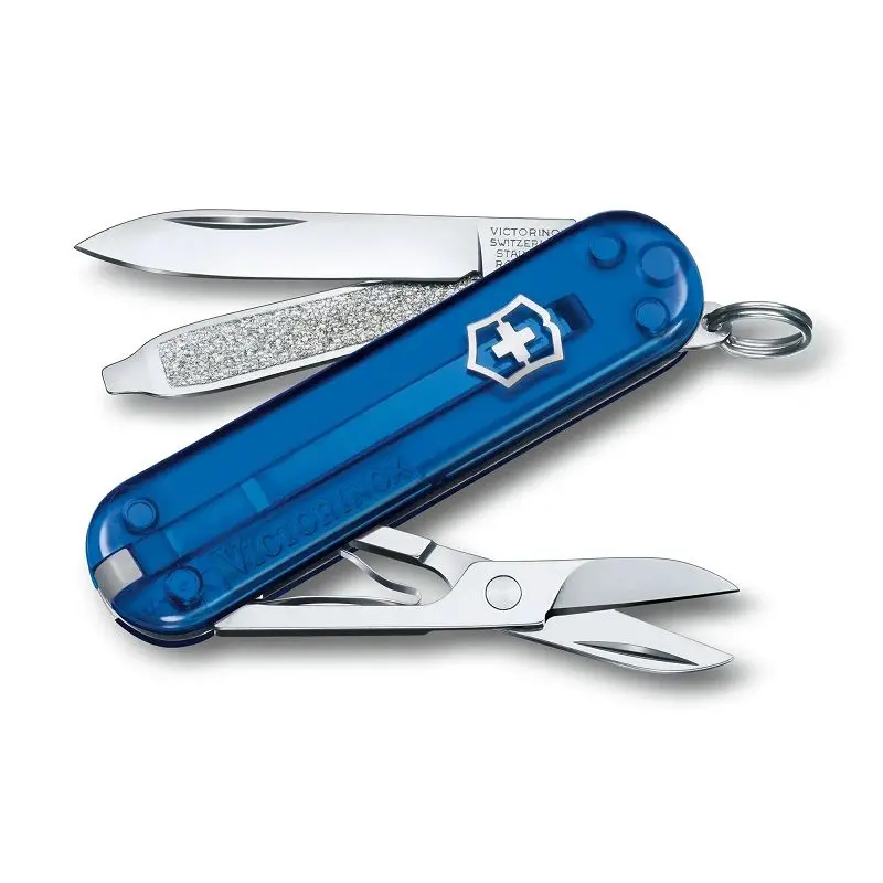 Briceag elvețian Victorinox Classic SD Transparent Deep Ocean