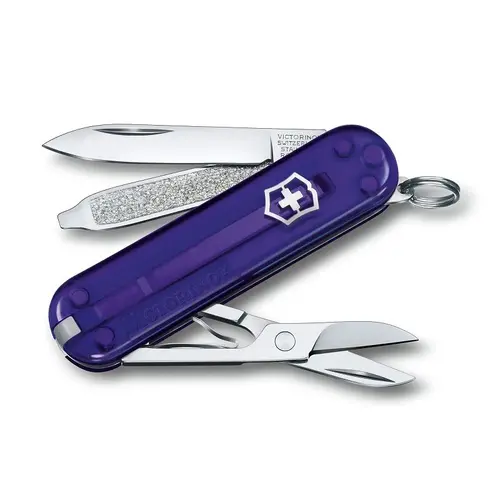Briceag elvețian Victorinox Classic SD Transparent Persian Indigo - 1