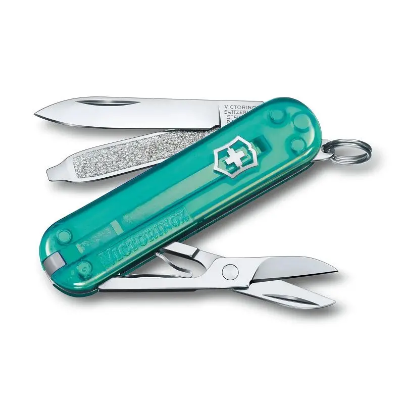 Briceag elvețian Victorinox Classic SD Transparent Tropical Surf