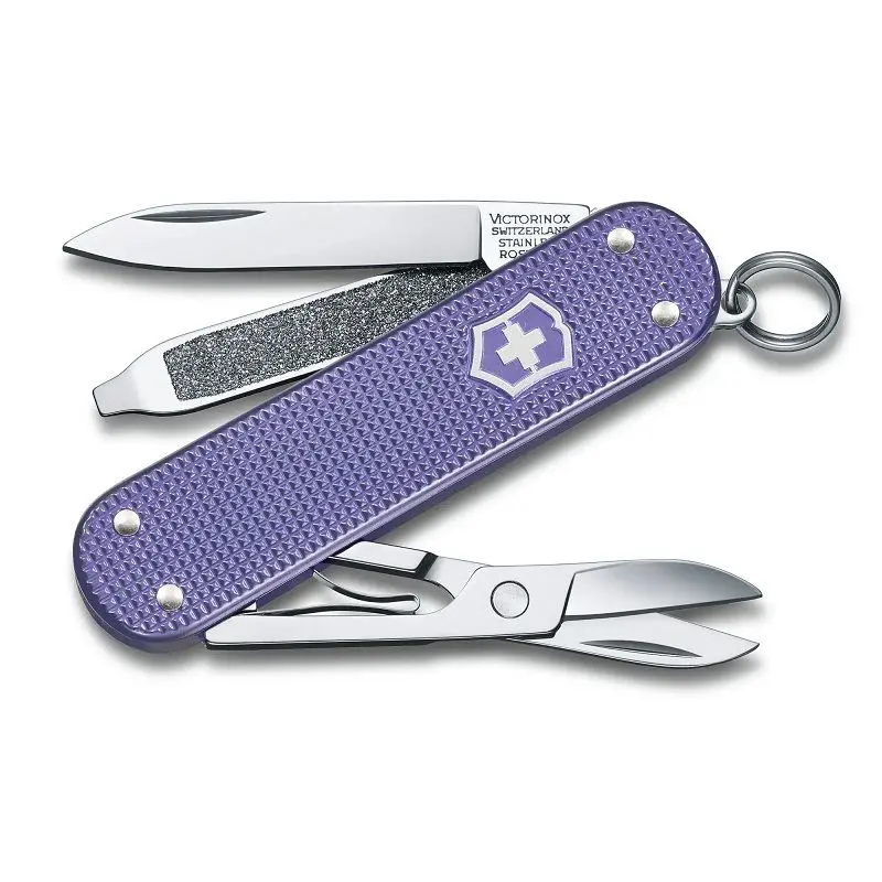 Ελβετικός σουγιάς τσέπης Victorinox Classic Alox Electric Lavender