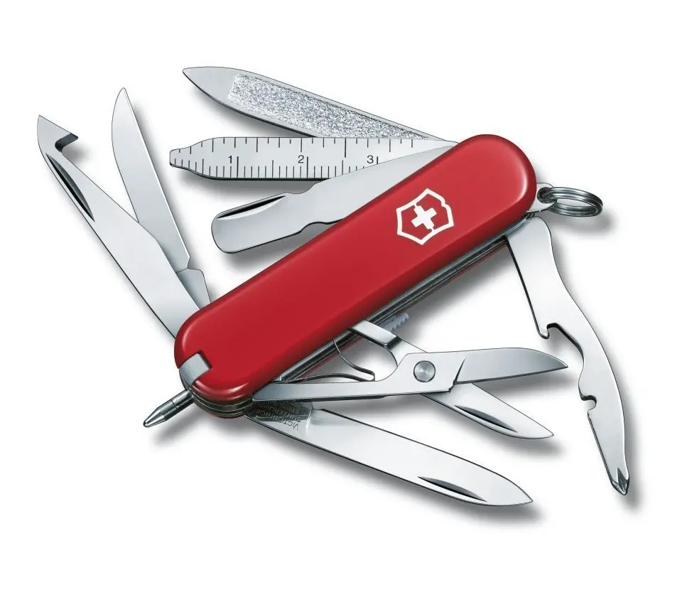 Ελβετικό σουγιάς τσέπης Victorinox Mini Champ red 0.6385