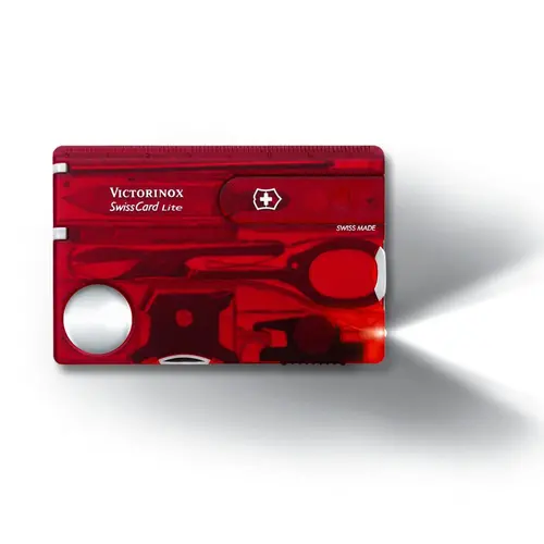 Ελβετικό σουγιάς τσέπης-κάρτα Victorinox SwissCard Lite Ruby - 1