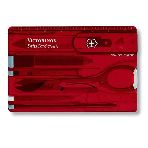 Briceag elvețian tip card Victorinox SwissCard Ruby - 1