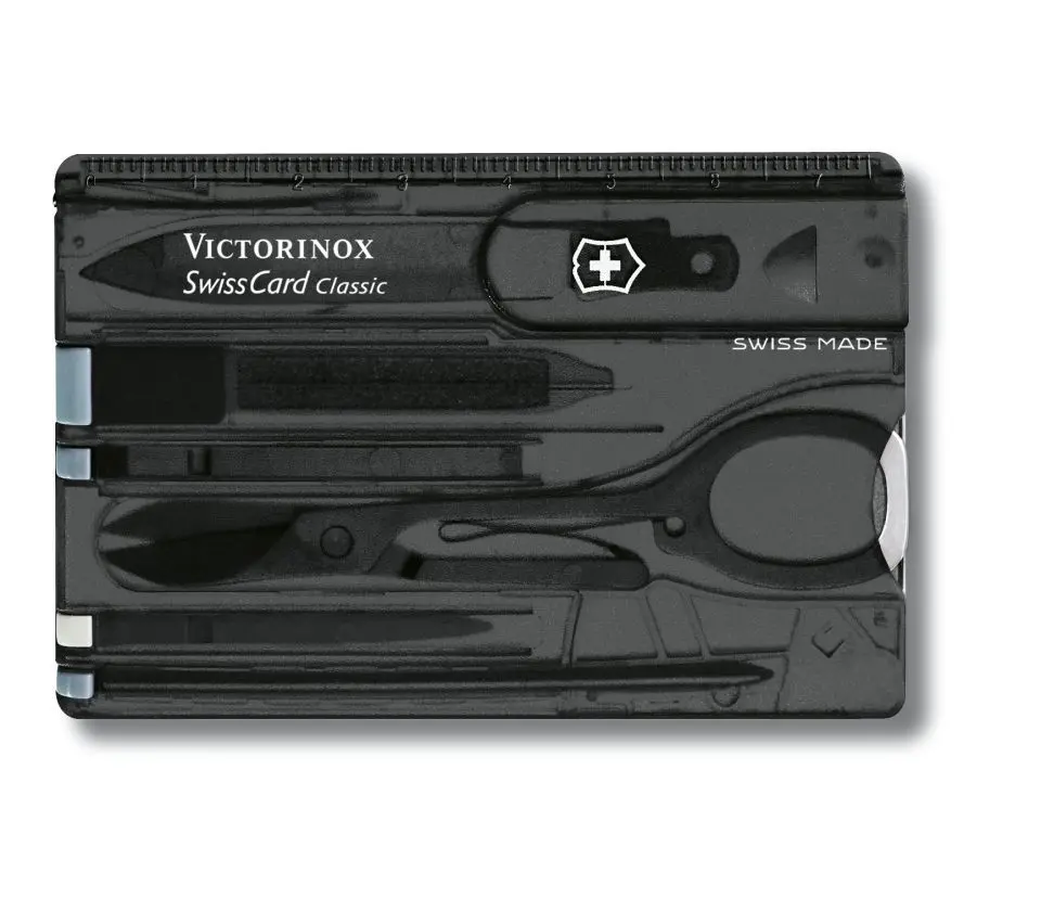Briceag elvețian tip card Victorinox SwissCard Onyx 0.7133.T3