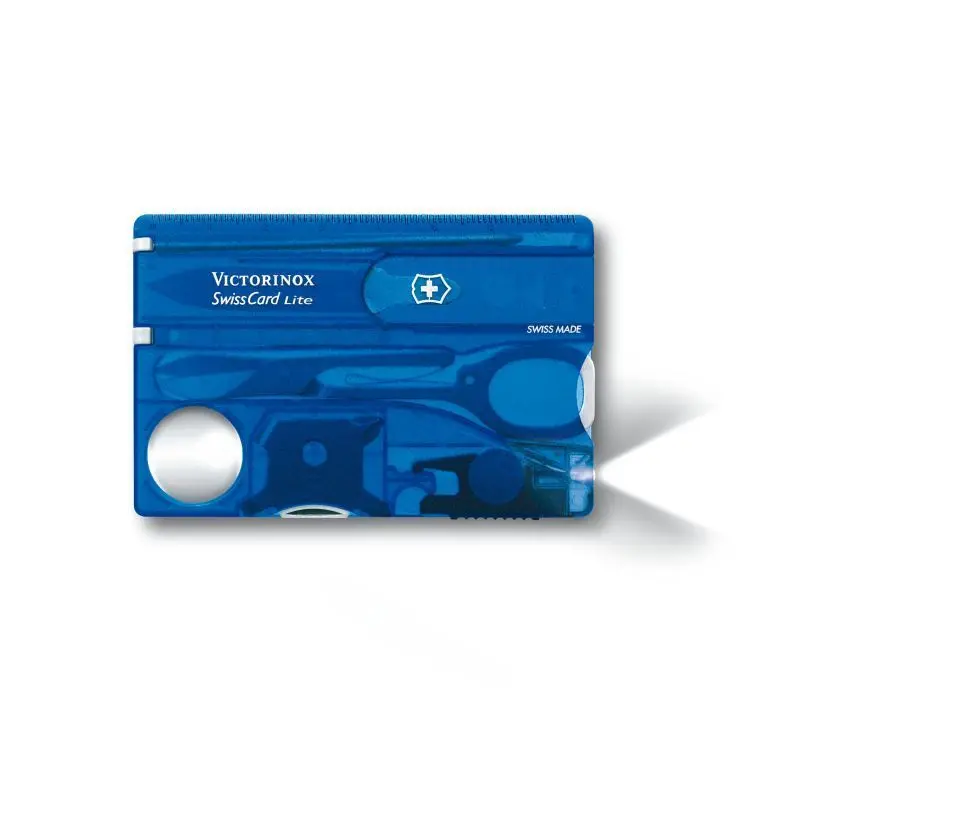 Швейцарски джобен нож-карта Victorinox SwissCard Lite Sapphire
