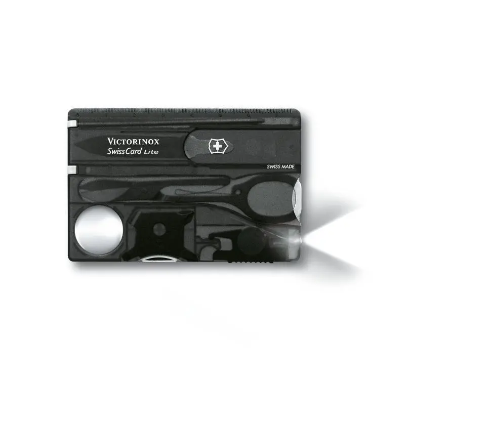 Briceag elvețian tip card Victorinox SwissCard Lite Onyx 0.7333.T3