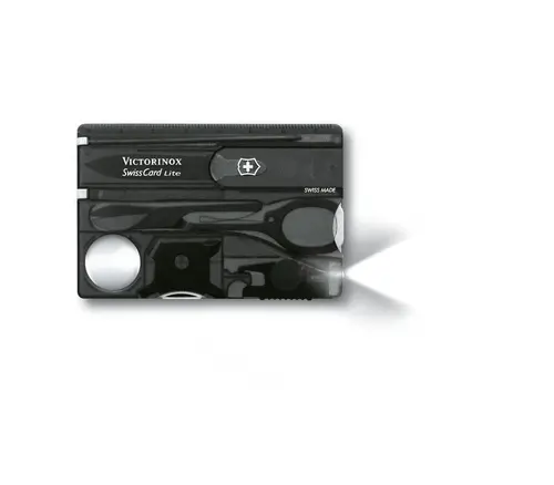 Ελβετικό μαχαίρι τσέπης-κάρτα Victorinox SwissCard Lite Onyx 0.7333.T3 - 1