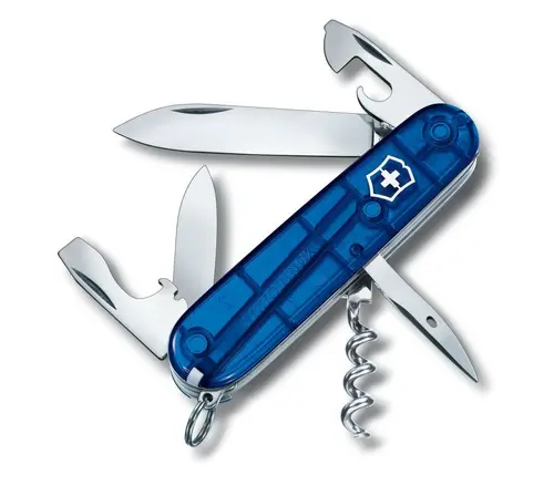 Швейцарски джобен нож Victorinox Spartan, син прозрачен