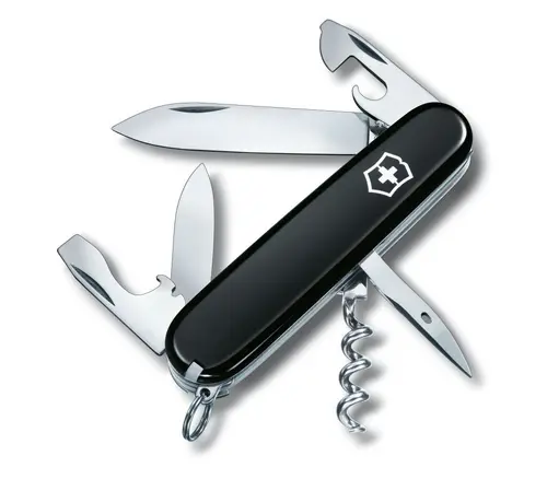 Швейцарски джобен нож Victorinox Spartan, черен