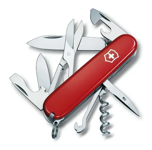 Швейцарски джобен нож Victorinox Climber 1.3703, червен