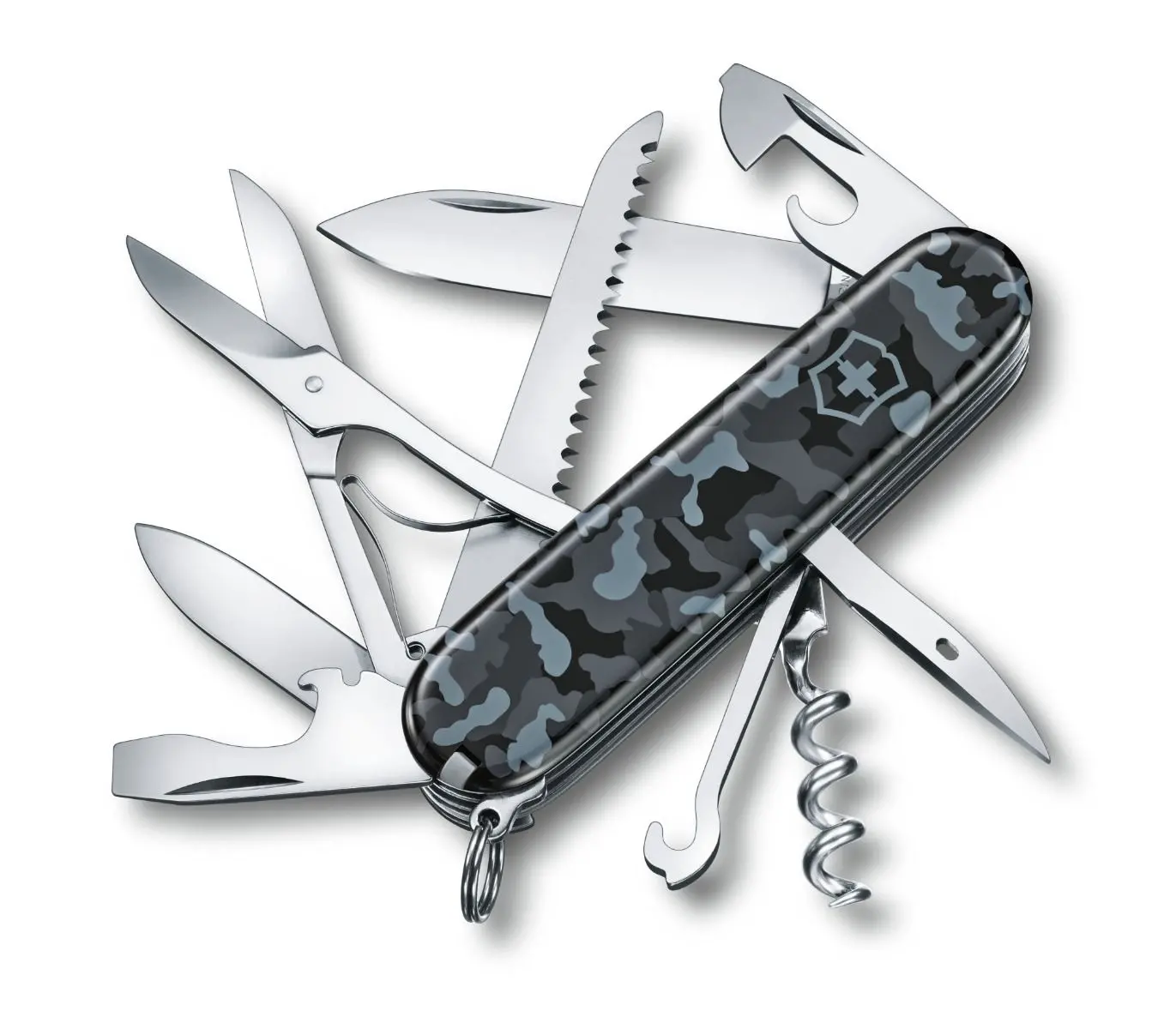 Ελβετικό σουγιάς τσέπης Victorinox Huntsman Navy Camouflage 1.3713.942