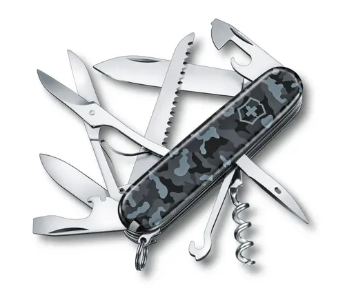 Швейцарски джобен нож Victorinox Huntsman Navy Camouflage 1.3713.942