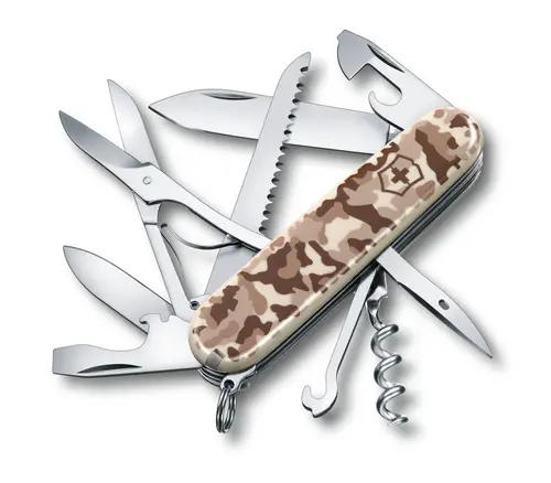 Швейцарски джобен нож Victorinox Huntsman Desert Camouflage 1.3713.941
