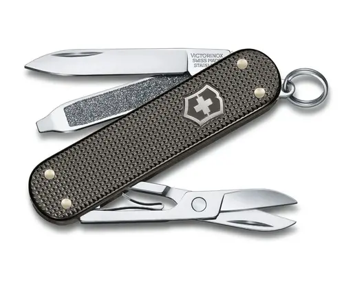 Швейцарски джобен нож Classic SD Alox Limited Edition LE2022, Thunder Gray