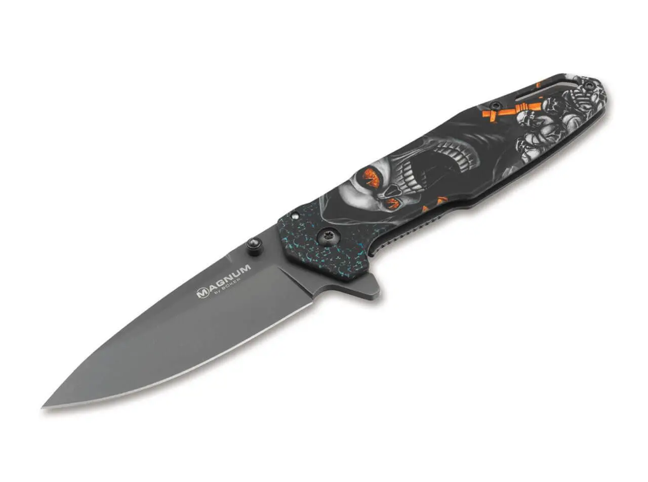 Джобен нож Boker Magnum Screaming Skull