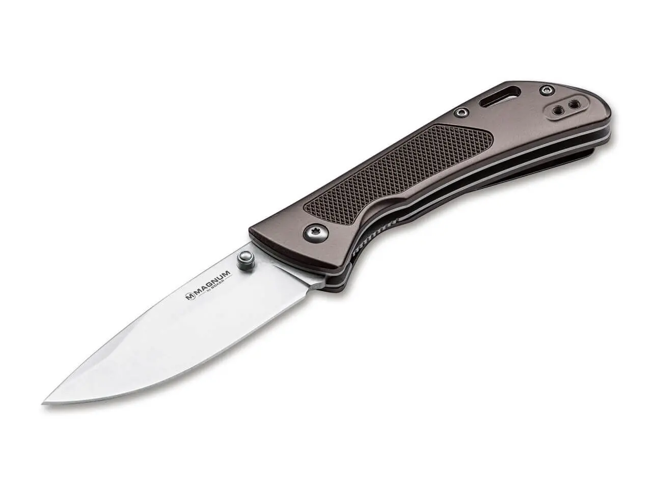 Джобен нож Boker Magnum Advance Checkering Dark Bronze