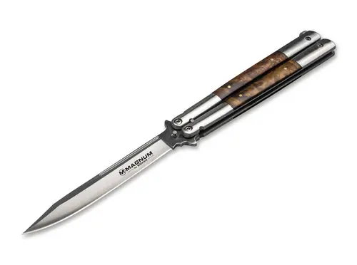 Джобен нож Boker Magnum Balisong Wood Large