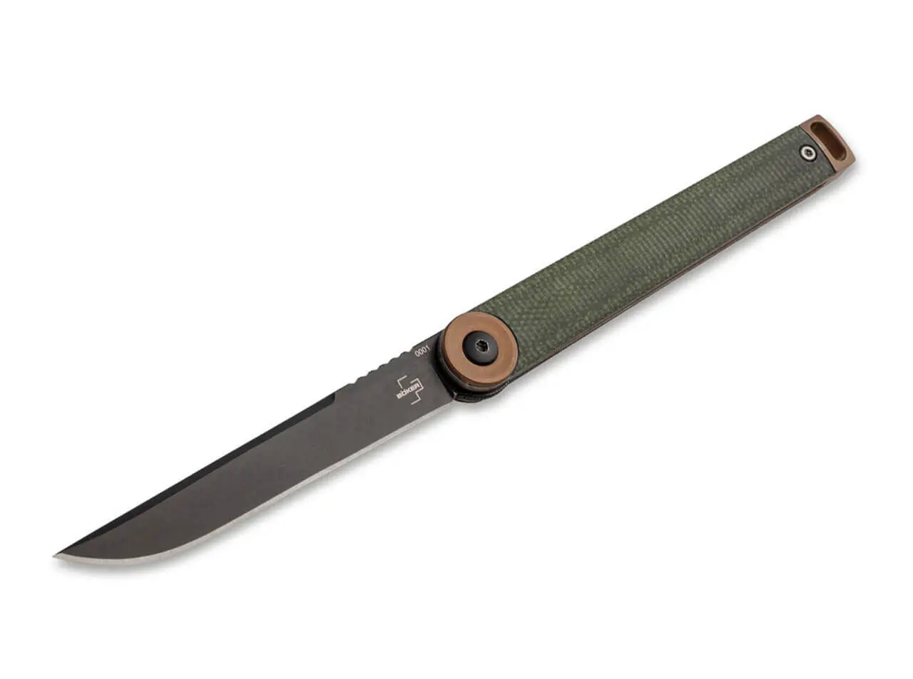 Джобен нож Boker Plus Kaizen Green Canvas Micarta