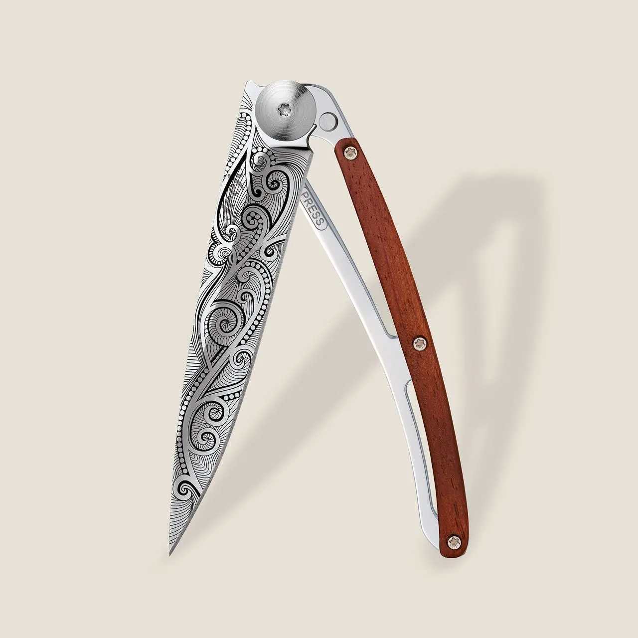 Джобен нож Deejo 37g, Coral wood / Pacific
