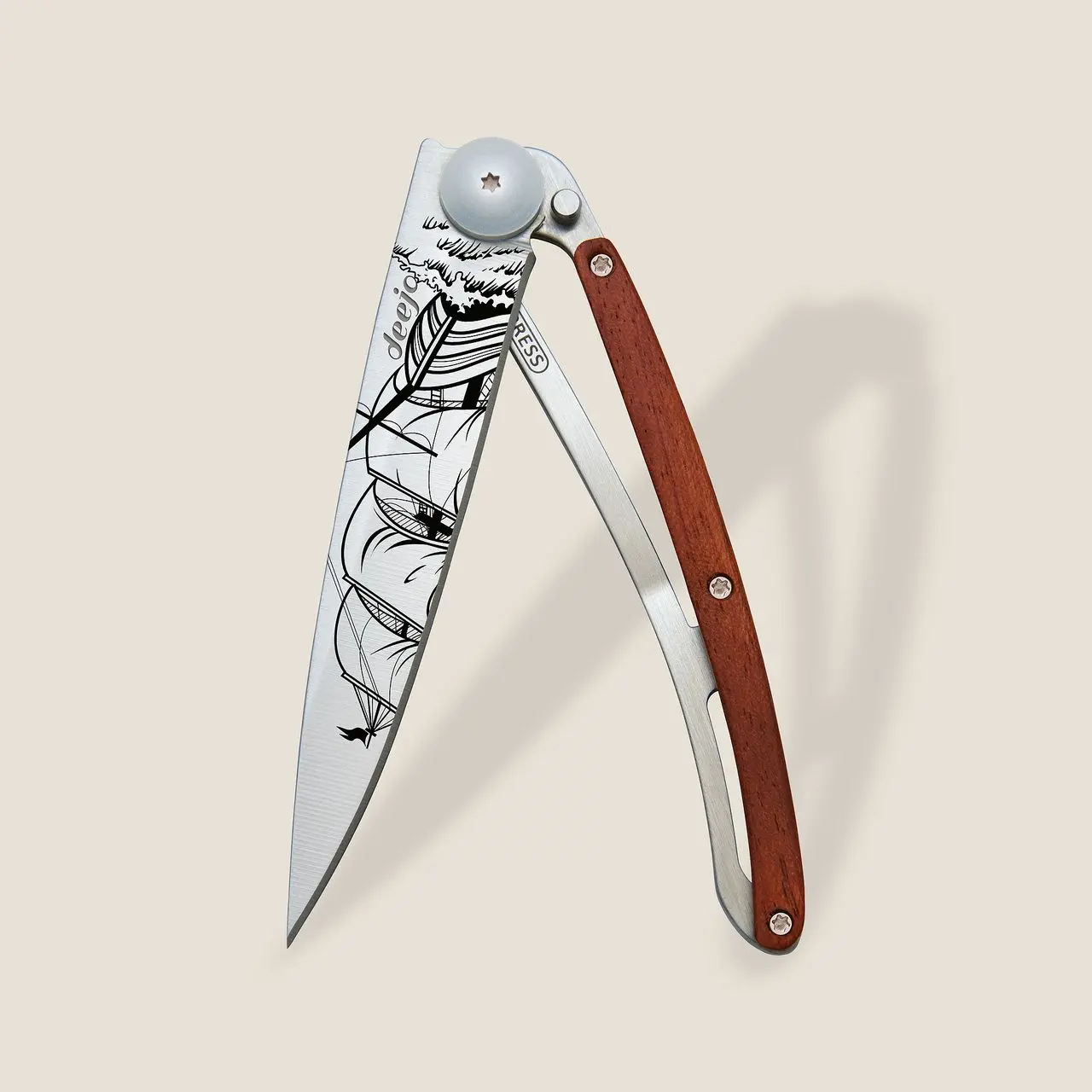 Σουγιάς Deejo 37g, Coral wood / Corsair
