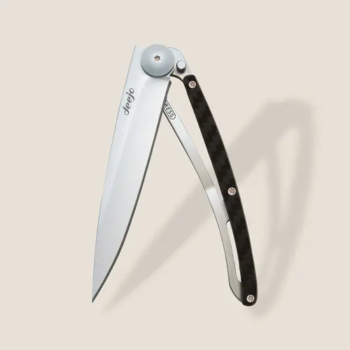 Джобен нож Deejo 37g,  Carbon fiber
