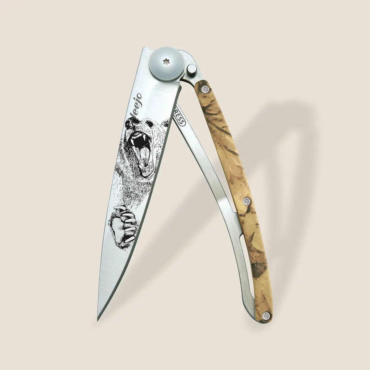 Σουγιάς Deejo 37g, καφέ παραλλαγή / Grizzly