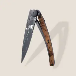 Джобен нож Deejo Serrated 37g, Brown Camo / Fly Fishing