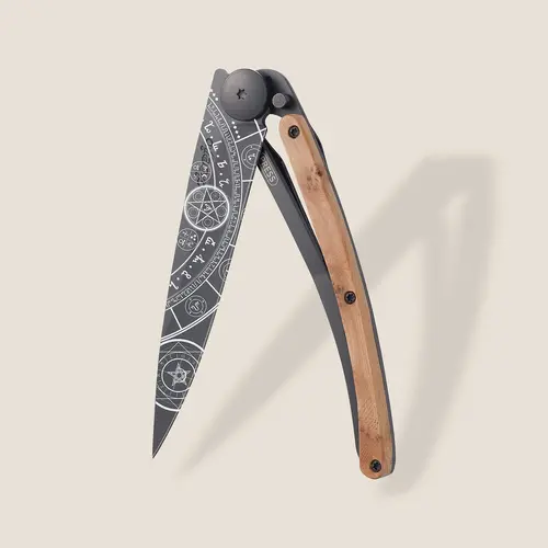 Джобен нож Deejo 37g, Juniper wood / Esoteric