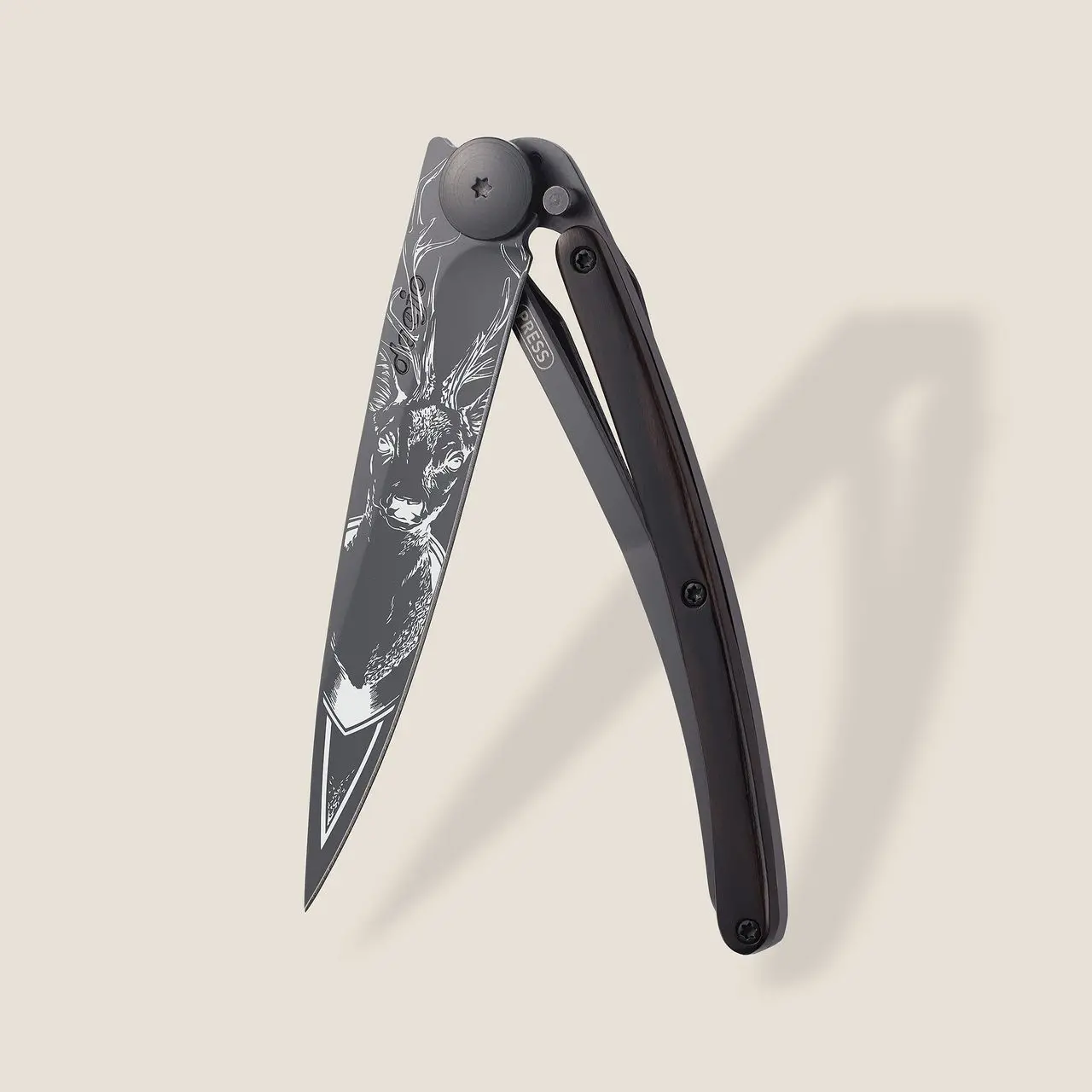 Джобен нож Deejo 37g, Ebony / Deer