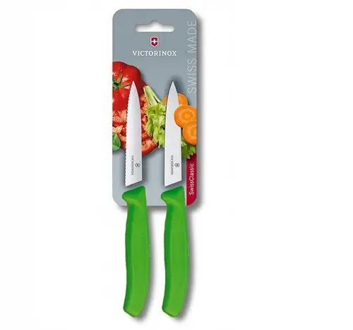 Set de două cuțite pentru fructe și legume Victorinox Swiss Classic, 10 cm, verzi - 1