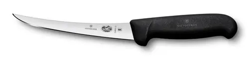 Μαχαίρι κουζίνας Victorinox Fibrox για ξεκοκάλισμα, καμπύλη λεπίδα, 12 εκ, μαύρο - 1