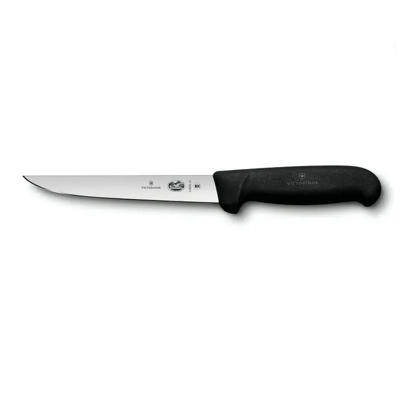 Μαχαίρι κουζίνας Victorinox Fibrox για ξεκοκάλισμα, ίσια λεπίδα, 150mm, μαύρο