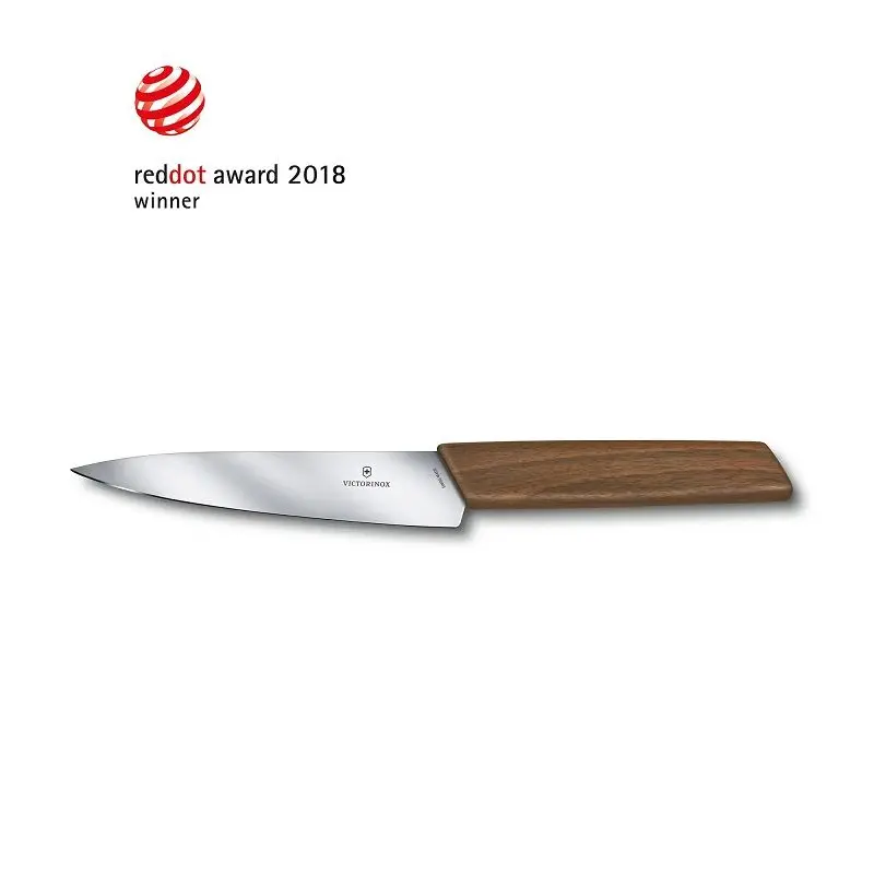 Кухненски нож Victorinox Swiss Modern Office Knife универсален, 150 мм, орех
