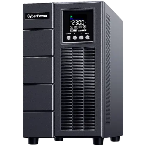 Online tower UPS 3000VA/2700W, синусоидален изход, енергоспестяващ, 2х C13/4x Schuko, Output 200~240V Programmable; OLS3000EA