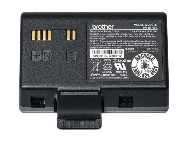BROTHER PABT009 Επαναφορτιζόμενη μπαταρία Li-ion RJ-3035B/3055WB